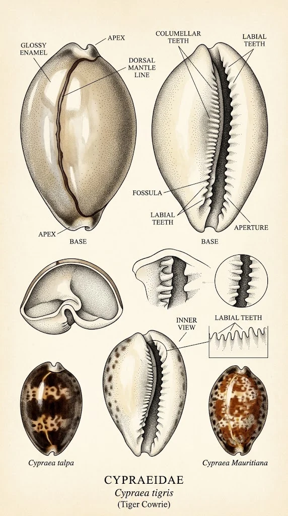 Cowrie Shells (Cypraeidae): Identification & Preservation Guide